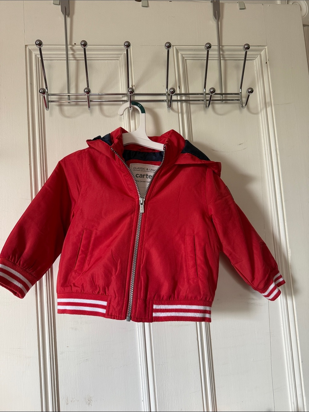 Carter's Red Hooded Toddler Windbreaker Jacket